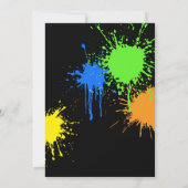 Bruh Boy's Birthday Party Neon Graffiti Teenager Kaart (Achterkant)