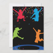 Bruh Boy's Birthday Party Teenager Jump Trampoline Kaart (Achterkant)
