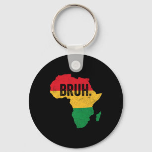 Bruh Boys Kinder Afro-Amerikaanse Funny Black Hist Sleutelhanger