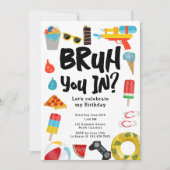 Bruh Boy's Teenager Verjaardagsfeest Tiener Boy Su Kaart (Voorkant)