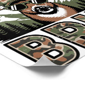 Bruh Camo Deer Hunting Camouflage Elk Buck Funny Y Poster (Hoek)