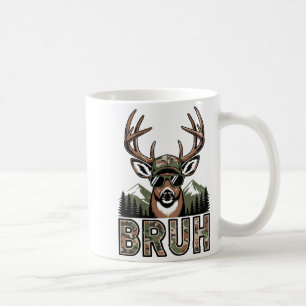 Bruh Camo Hertenjacht Camouflage Eland Bok Grappig Koffiemok