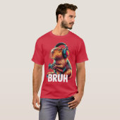 Bruh Capibara's Grappige Videospellen Capibara gra T-shirt (Voorkant volledig)