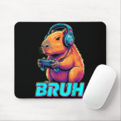 Bruh Capybara Funny Video Games Capybaras  Muismat (Met muis)