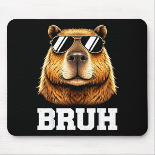 Bruh capybara meme grappige relaxte capybara energ muismat
