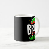 Bruh Christmas Elf Pajamas For Mens Kids Teen Boys Koffiemok (Voorkant rechts)