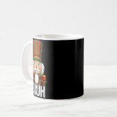 Bruh Christmas Nutcracker Santa Claus Holiday Xmas Koffiemok (Voorkant links)