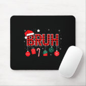 Bruh Christmas Pajama Christmas Family Retro Santa Muismat (Met muis)