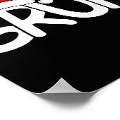 Bruh Christmas Santa Hat Funny Merry Xmas Funny Pa Poster (Hoek)