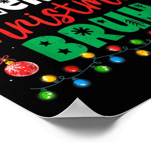 Bruh Christmas Shirt Kids Xmas Men Teen Boys Funny Poster (Hoek)