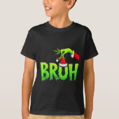 Bruh Christmas Shirt Kids Xmas Teens Boys Funny Ch (Voorkant)