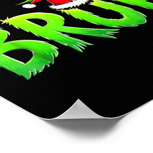 Bruh Christmas Shirt Kids Xmas Teens Boys Funny Ch Poster (Hoek)