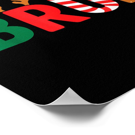 Bruh Christmas Shirt Teens Boys Xmas Kids Funny Ch Poster (Hoek)