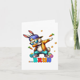 Bruh Dab Konijn Pasen Grappig Feestdagen Kaart