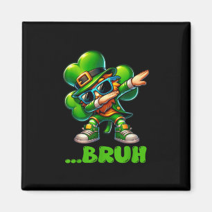 Bruh Dab Leprechaun Funny Kinder Boys Mannen St Pa Magneet