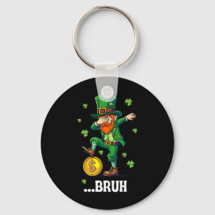 Bruh Dab Leprechaun Grappige Kinderen Jongens Mann Sleutelhanger