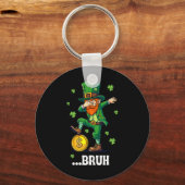 Bruh Dab Leprechaun Grappige Kinderen Jongens Mann Sleutelhanger (Voorkant)