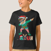 Bruh Dabbing Elf Funny Kids Boys Mens Christmas Ma T-shirt (Voorkant)