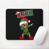 Bruh Dabbing Elf Funny Kids Years Pajamas Christma Muismat (Met muis)