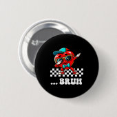 Bruh Dabbing Hart Meme Grappige Zin Bro Kinderen J Ronde Button 5,7 Cm (Voorkant /achterkant)