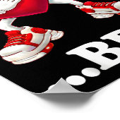 Bruh Dabbing Heart Funny Kids Boys Mens Valentine  Poster (Hoek)