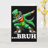 Bruh Dabbing Kabouter Funny Meme Jongens Kinderen Kaart (Gele Bloem)