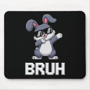 Bruh Dabbing Konijn Bunny Gelukkig Pasen Dag Ei Jo Muismat