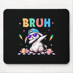 Bruh Dabbing Konijn Bunny Gelukkige Pasen Dag Ei J Muismat