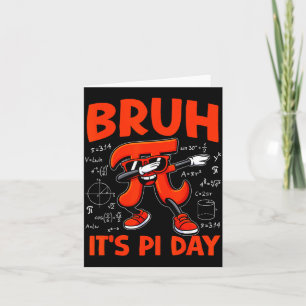 Bruh Dag 314 Symbool Wiskunde voor Kinderen Jongen Kaart