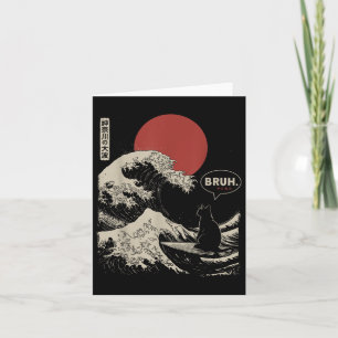 Bruh. De Grote Golf Kanagawa Grappige Japanse Surf Kaart