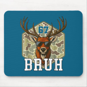 Bruh Deer 67 Grappige Hert Jacht Camo Hoed Jeugd T Muismat
