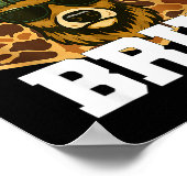 Bruh Deer Funny Deer Hunting Camo Hat Youth Teens  Poster (Hoek)