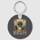 Bruh Deer Hunter Funny Deer Hunting Camo Men Teens Sleutelhanger (Voorkant)