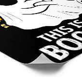 Bruh dit is een aantal Boo Sheet Ghost Halloween M Poster (Hoek)