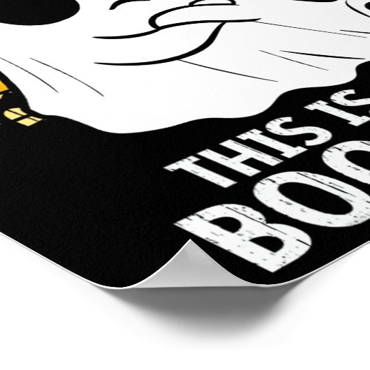 Bruh dit is een aantal Boo Sheet Ghost Halloween M Poster (Hoek)