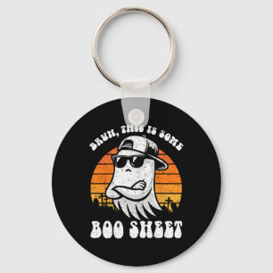 Bruh dit is een of ander boekenblad Funny Hallowee Sleutelhanger