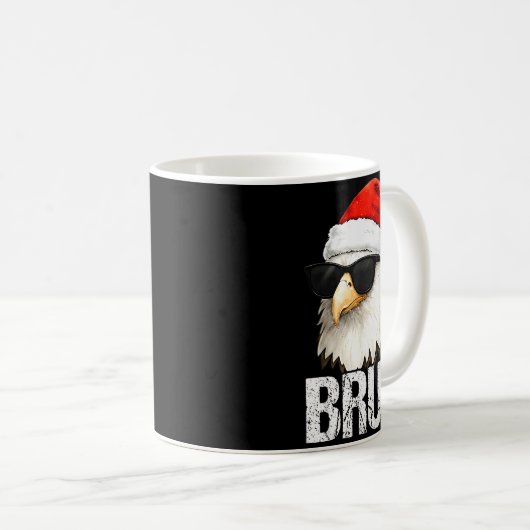 Bruh Eagle Christmas Funny Xmas For Mens Boys  Koffiemok (Voorkant rechts)