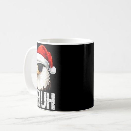 Bruh Eagle Christmas Funny Xmas For Mens Boys  Koffiemok (Voorkant links)