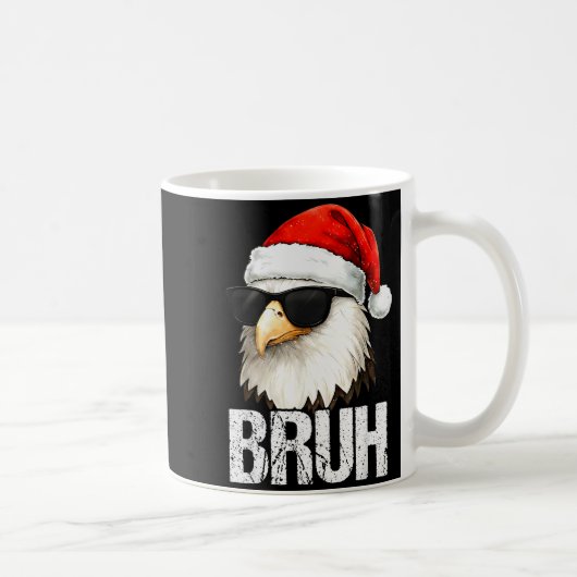 Bruh Eagle Christmas Funny Xmas For Mens Boys  Koffiemok (Rechts)