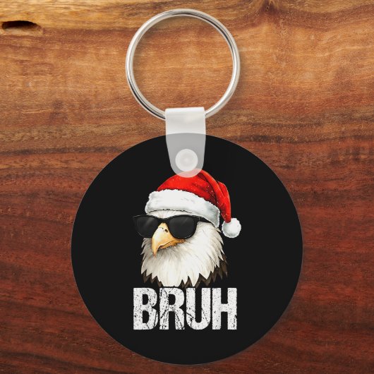 Bruh Eagle Christmas Funny Xmas For Mens Boys  Sleutelhanger (Voorkant)