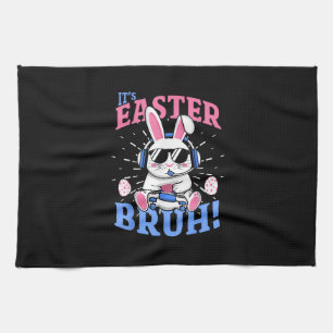 Bruh Easter Bunny Gamer Gaming Videogames Mannen B Theedoek
