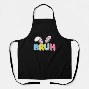 Bruh Easter voor Teen Boys Kinder Funny Happy East Schort