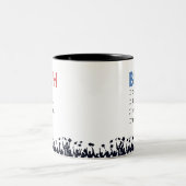 Bruh Funny Afstuderen Gift gepersonaliseerd Tweekleurige Koffiemok (Center)