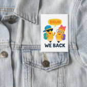 BRUH Funny Back to School Pencil Kids Button (Insitu)
