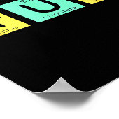 Bruh Funny Chemistry Gift Meme Periodic Table Meme Poster (Hoek)