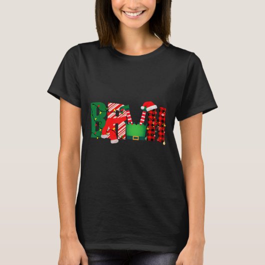 Bruh Funny Christmas For Kids Boys Bruh Xmas Light T-shirt (Voorkant)