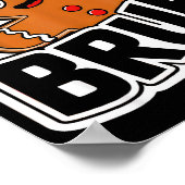 Bruh Funny Christmas Gingerbread Man Teens Boys Ki Poster (Hoek)