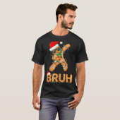 Bruh Funny Christmas Gingerbread Man Teens Boys Ki T-shirt (Voorkant volledig)