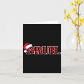 Bruh Funny Christmas Plaid Teens Boys Kids Xmas Pa Kaart (Gele Bloem)