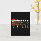 Bruh Funny Christmas Plaid Teens Boys Kids Xmas Pa Kaart (Gele Bloem)